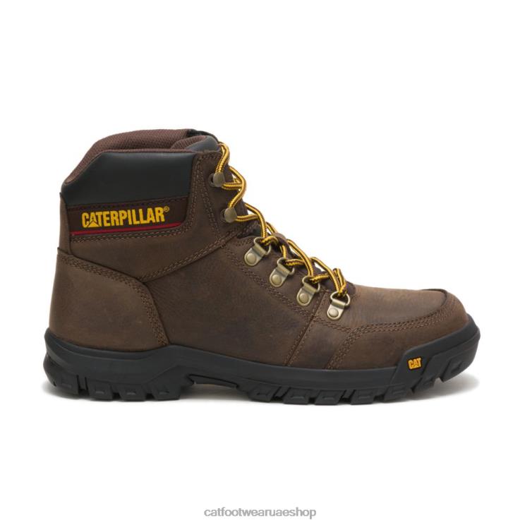 Caterpillar رجال التمهيد العمل المخطط ختم البني D820V40 | أحذية العمل Caterpillar رجال التمهيد العمل المخطط ختم البني D820V40 | أحذية العمل