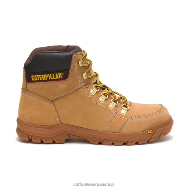 Caterpillar رجال التمهيد العمل المخطط إعادة تعيين العسل D820V41 | أحذية العمل Caterpillar رجال التمهيد العمل المخطط إعادة تعيين العسل D820V41 | أحذية العمل